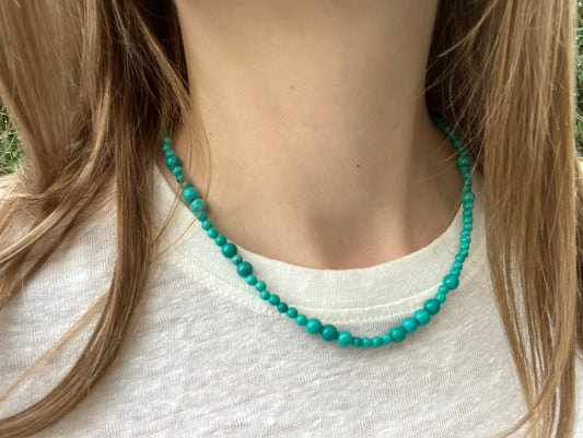 Blue Spirit – Turquoise Bead Necklace