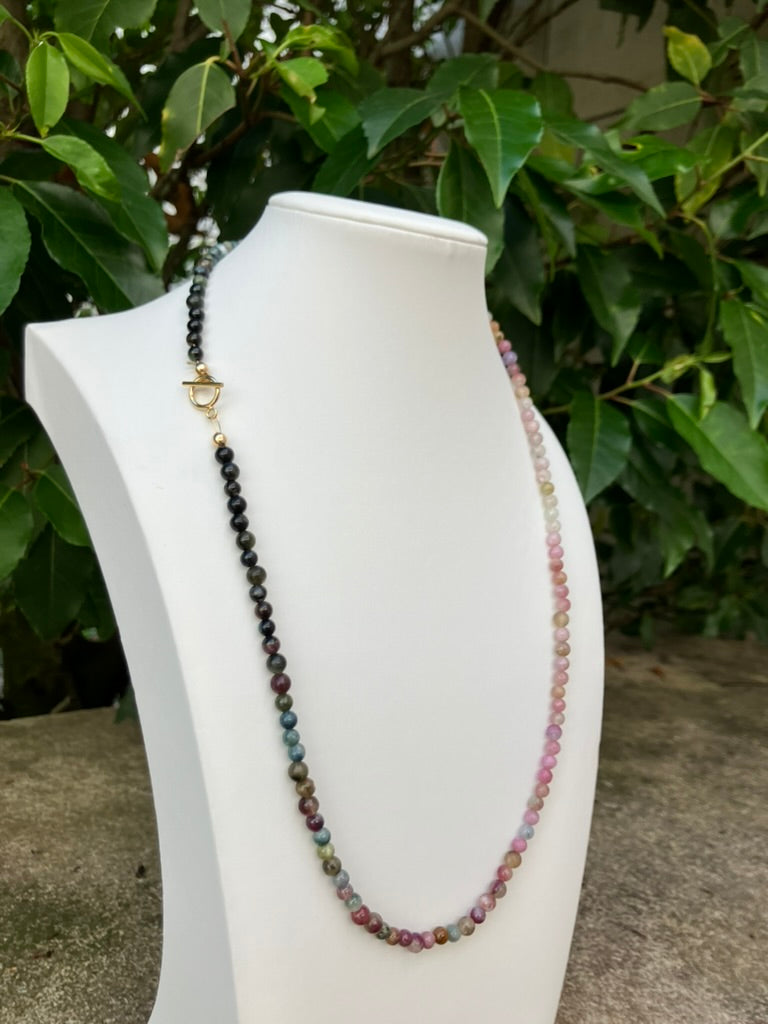 Spectrum - Tourmaline (small) Bead Necklace