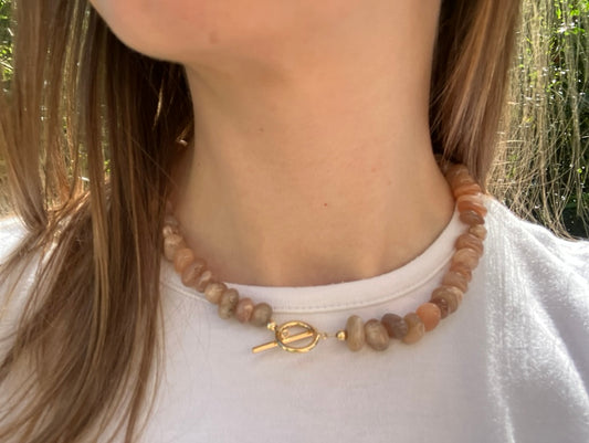 Sunlight - Sunstone Bead Necklace