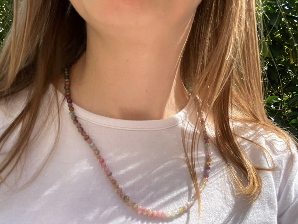 Spectrum - Tourmaline (small) Bead Necklace