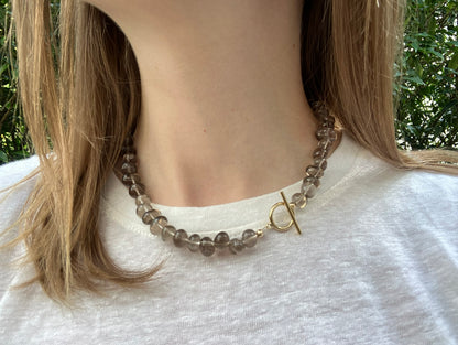 Desert Dream - Smokey Quartz Bead Necklace