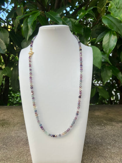 Twilight Twinkle - Fluorite Bead Necklace