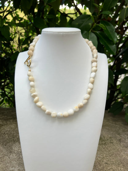 Dream Cloud - Riverstone Bead Necklace