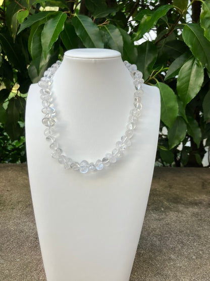 Snow Dream - Rock Quartz Bead Necklace