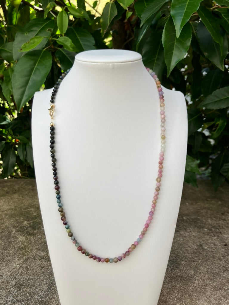 Spectrum - Tourmaline (small) Bead Necklace